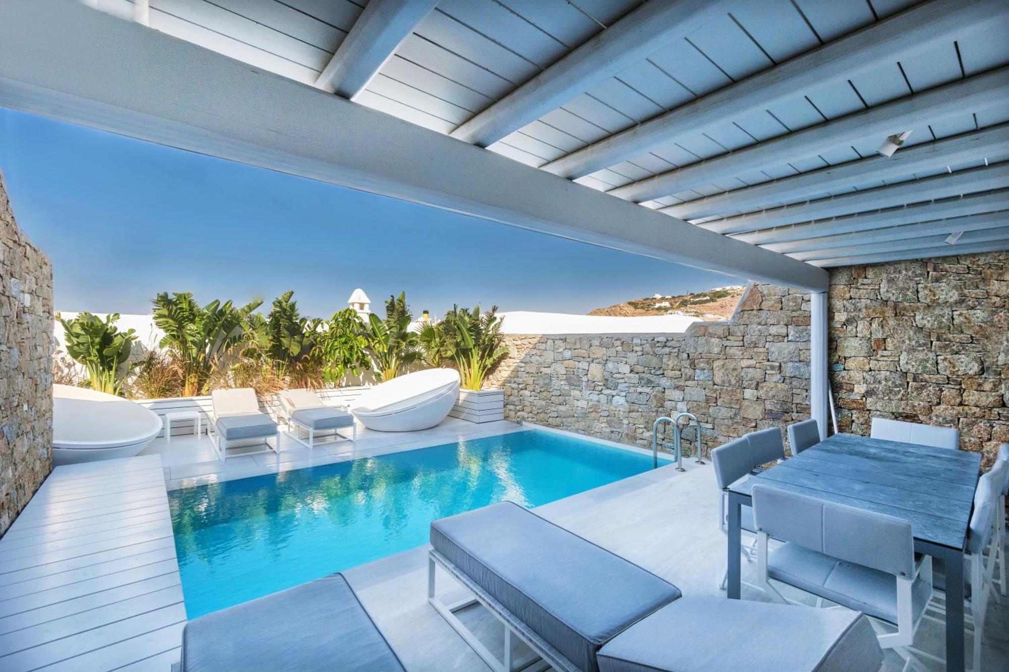 Mykonos Riviera Hotel & Spa, A Member Of Small Luxury Hotels Of The World Tourlos Exteriör bild
